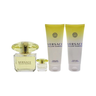 Versace Yellow Diamond Eau de Toilette for Women - 100ml 4-Piece Set