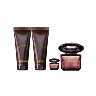 Versace Crystal Noir Edt 90Ml 4Pcs Set