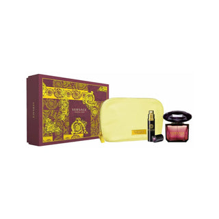 Versace Crystal Noir Eau de Toilette for Women - 90ml 3-Piece Set