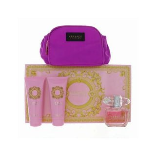Versace Bright Crystal Eau de Toilette for Women - 90ml 3-Piece Set